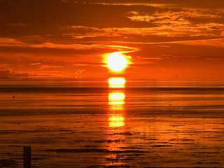 A Sunset Over the Ocean